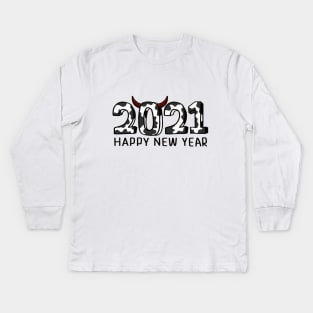 Happy New Year 2021 Kids Long Sleeve T-Shirt